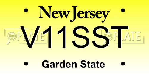V11SST New Jersey License Plate
