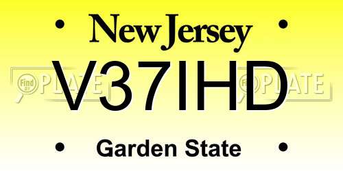 V37IHD New Jersey License Plate