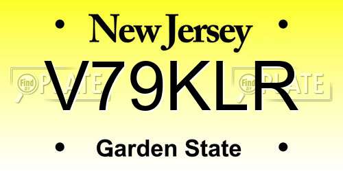 V79KLR New Jersey License Plate