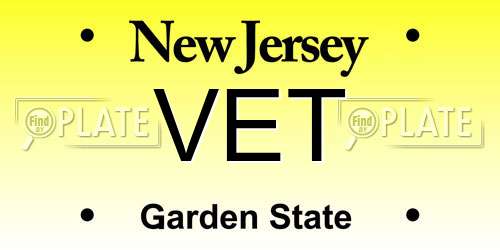 VET New Jersey License Plate