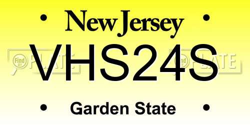 VHS24S New Jersey License Plate