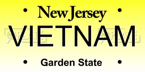 VIETNAM New Jersey License Plate