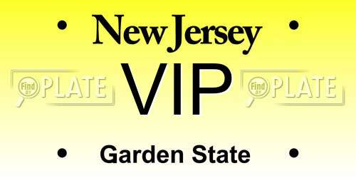VIP New Jersey License Plate