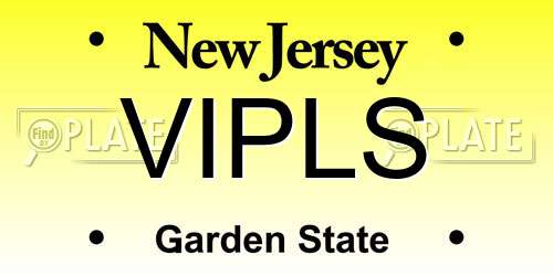VIPLS New Jersey License Plate