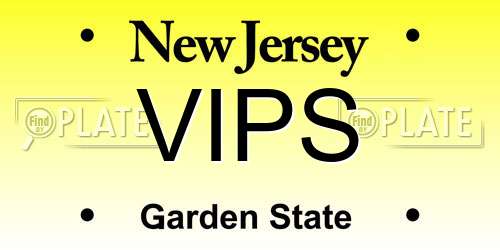 VIPS New Jersey License Plate