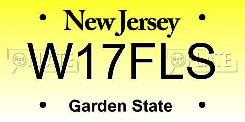 W17FLS New Jersey License Plate