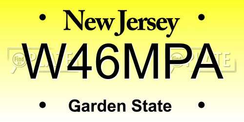 W46MPA New Jersey License Plate