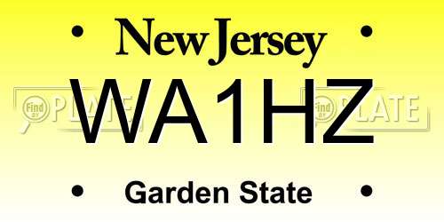 WA1HZ New Jersey License Plate