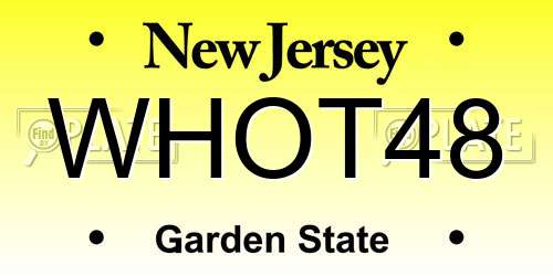 WHOT48 New Jersey License Plate