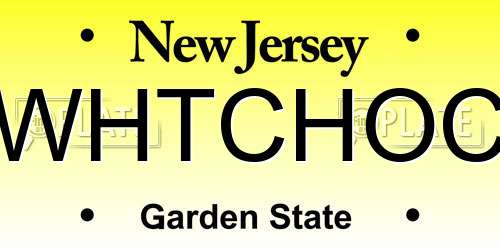 WHTCHOC New Jersey License Plate