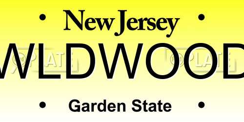 WLDWOOD New Jersey License Plate