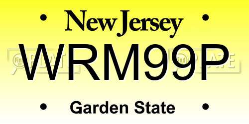 WRM99P New Jersey License Plate
