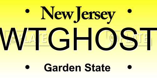WTGHOST New Jersey License Plate