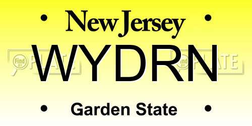 WYDRN New Jersey License Plate