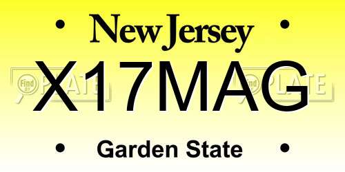 X17MAG New Jersey License Plate