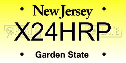 X24HRP New Jersey License Plate