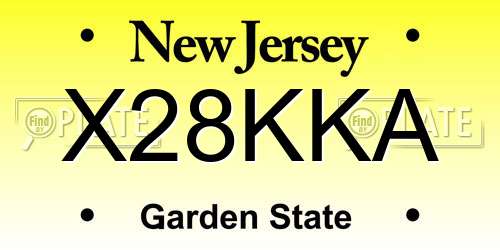 X28KKA New Jersey License Plate