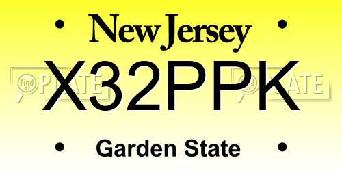 X32PPK New Jersey License Plate