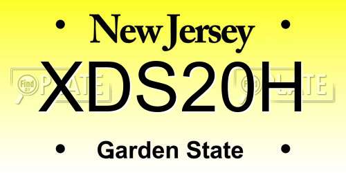XDS20H New Jersey License Plate
