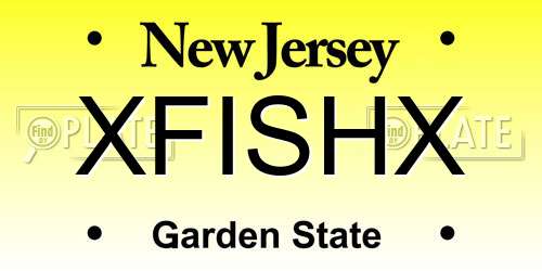 XFISHX New Jersey License Plate