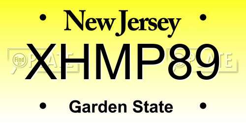 XHMP89 New Jersey License Plate