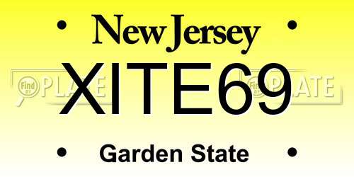 XITE69 New Jersey License Plate