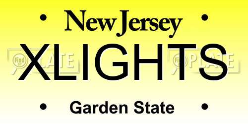XLIGHTS New Jersey License Plate