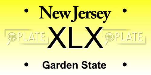 XLX New Jersey License Plate