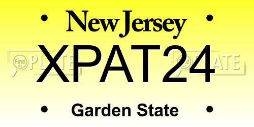 XPAT24 New Jersey License Plate