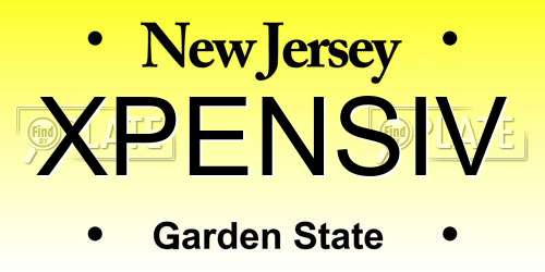 XPENSIV New Jersey License Plate