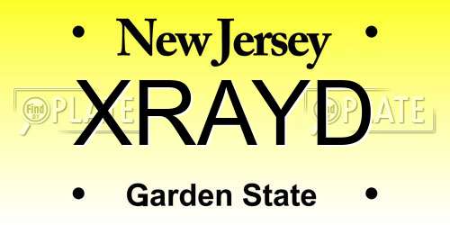 XRAYD New Jersey License Plate