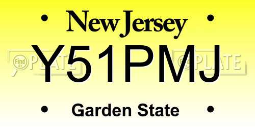 Y51PMJ New Jersey License Plate