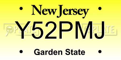 Y52PMJ New Jersey License Plate