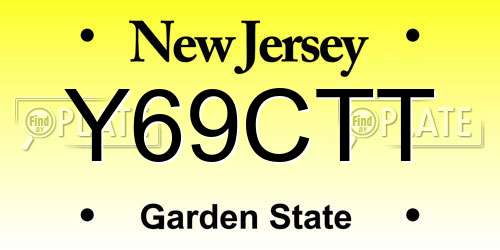 Y69CTT New Jersey License Plate