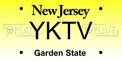 YKTV New Jersey License Plate