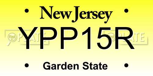 YPP15R New Jersey License Plate