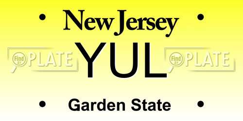 YUL New Jersey License Plate