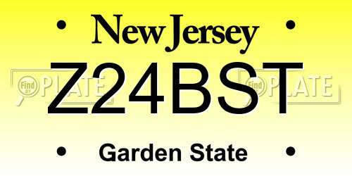 Z24BST New Jersey License Plate