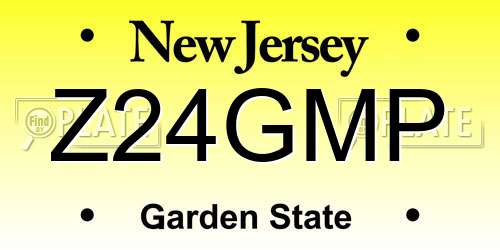 Z24GMP New Jersey License Plate