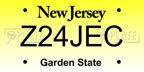 Z24JEC New Jersey License Plate