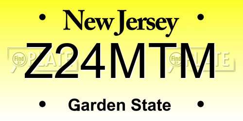Z24MTM New Jersey License Plate