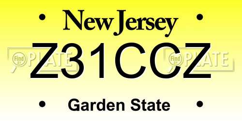 Z31CCZ New Jersey License Plate