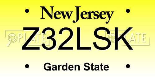 Z32LSK New Jersey License Plate