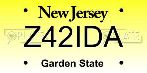Z42IDA New Jersey License Plate