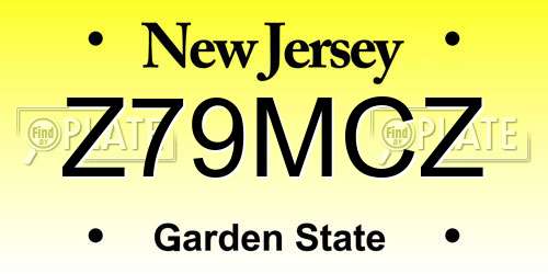 Z79MCZ New Jersey License Plate