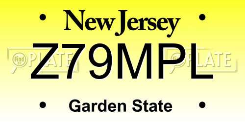 Z79MPL New Jersey License Plate