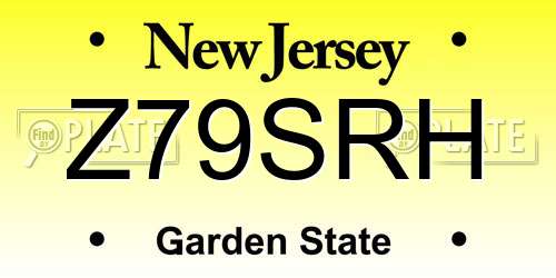 Z79SRH New Jersey License Plate
