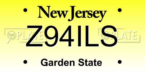 Z94ILS New Jersey License Plate