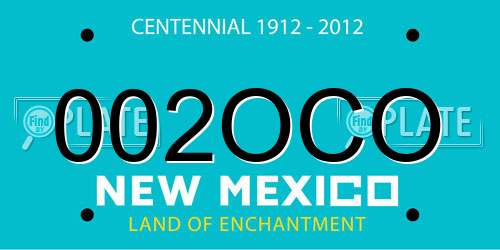 002OCO New Mexico License Plate