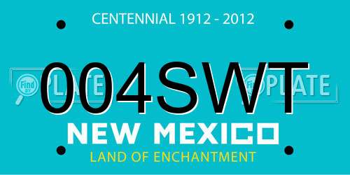 004SWT New Mexico License Plate